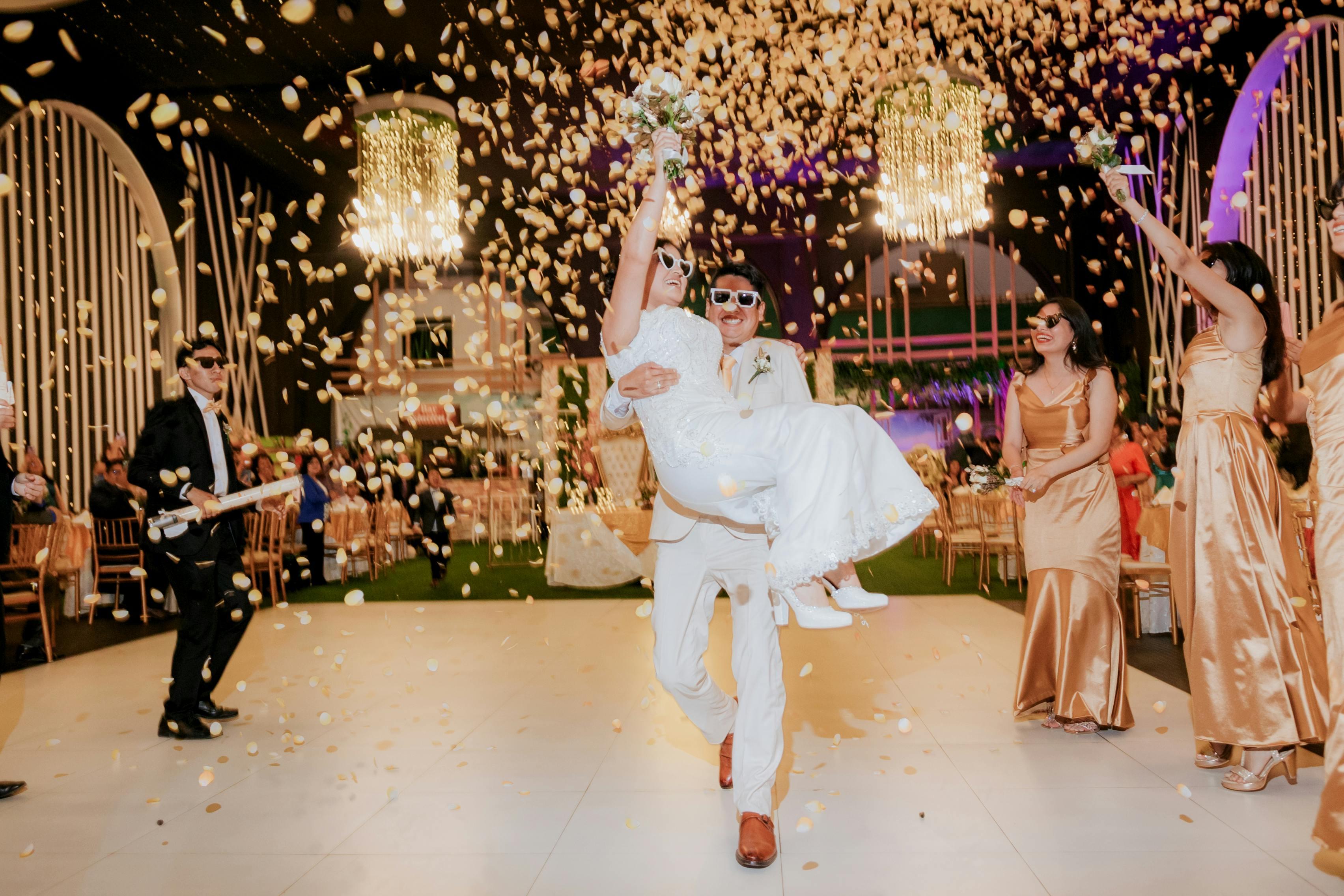 Pista llena en matrimonio en Santiago