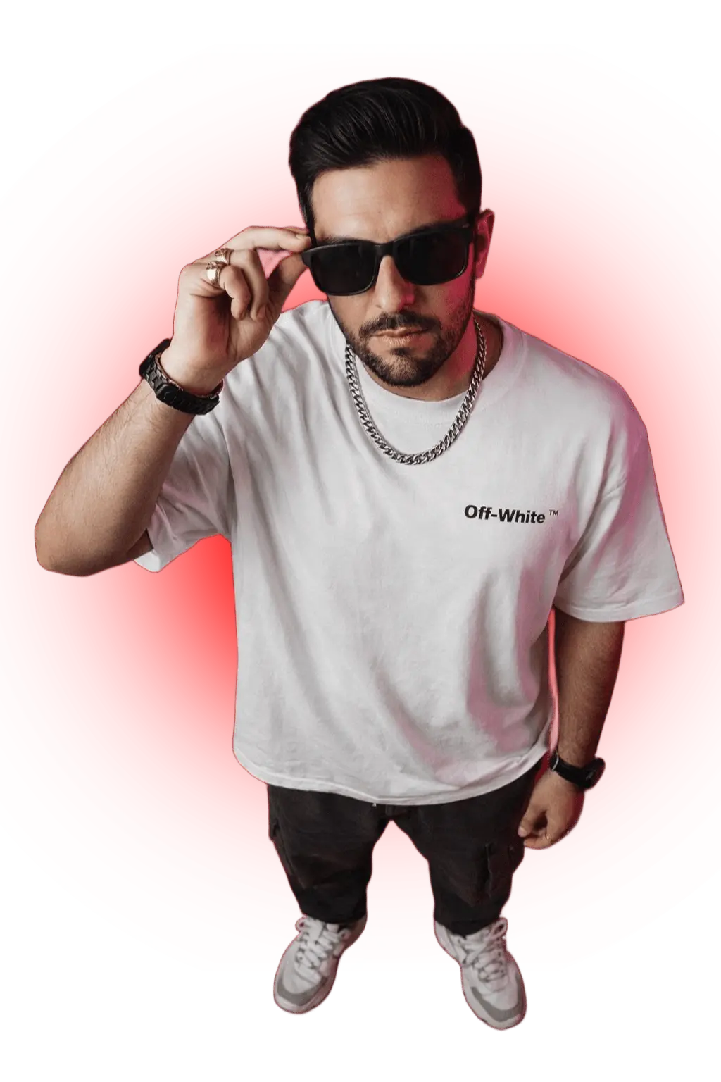Retrato de DJ Trebol - White